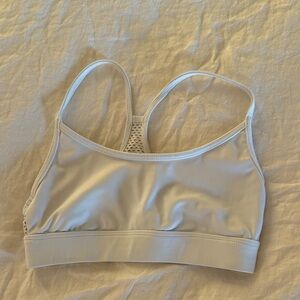 Koral White Sports Bra